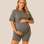 Maternity Comfort Tee & Shorts Two-Piece