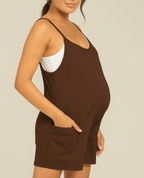 Oversized Jumpsuit Shorts - Maternity & Postpartum