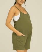 Oversized Jumpsuit Shorts - Maternity & Postpartum