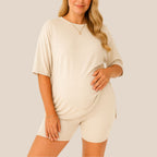 Maternity Comfort Tee & Shorts Two-Piece