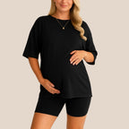 Maternity Comfort Tee & Shorts Two-Piece
