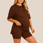 Maternity Comfort Tee & Shorts Two-Piece