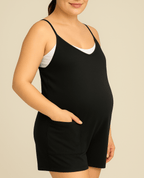 Oversized Jumpsuit Shorts - Maternity & Postpartum