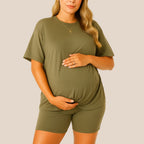 Maternity Comfort Tee & Shorts Two-Piece